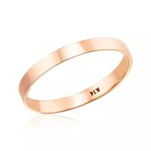 [비앤비골드] 14K 2.5mm 민자 열손가락 레이어드 평반지 NPR32695
