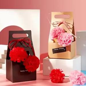 DIY 감성공예 크라프트 종이백 카네이션 만들기 10개 플라워공예 체험세트 커머스픽201
