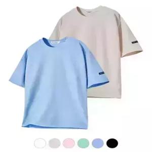 ghostrepublic 6color 베이직 오버핏 리버플 반팔티셔츠 GT-3147