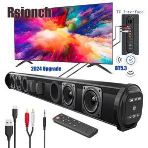 Rsionch 열 블루투스 스피커 휴대용 무선 TV 사운드 바 FM 라디오 노트북 스마트 폰 USB/TF