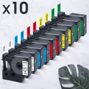 2PK 4503 Dymo D 테이프 용 6/9/2mm 4500 4506 4507 4508 4509 LM60 280 라벨러 프린터 리본 교체