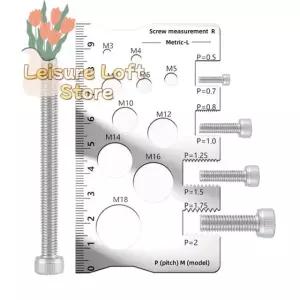 나사 피치 게이지 측정자, 간격 측정 도구, 비트 볼트 너트 공예 산업 및 가정용