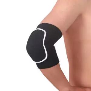 YCYU 압박 팔꿈치 배구 팔 무릎 랩(블랙) 보호대 통기성 쌍 피트니스 한 농구 패드 브레이스 지지 Black