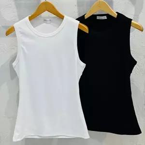 [리빌모아]남자 머슬핏 슬림 골지 슬리브리스 RB-TS5-Q051-화이트