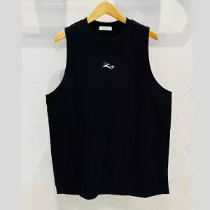 [리빌모아]남자 베이직 로고 슬림 골지 슬리브리스 RB-TS5-Q052-블랙