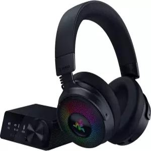 크라켄 V4 프로 무선 게이밍 헤드셋 OLED 컨트롤 허브 - HD 햅틱 2.4GHz 블루투스 USB 3.5mm 슈퍼