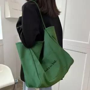 여성 컬러 빅포켓 에코백 1P 캐주얼 학생 가방 수납 빅에코백 빅사이즈숄더백