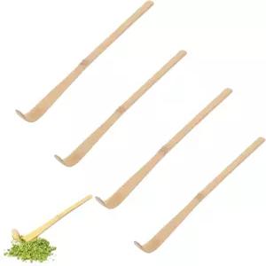 4PCS 대나무 말차 스쿱 녹차용 중국식 다도기구 커피용 차 거품스쿱 향신료 스푼/대나무 액세서리 찻잎