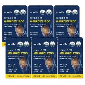 [셀러허브][머거요] 머거요 뮤코다당단백 콘드로이친 1200 60정x6개 (S37000939)