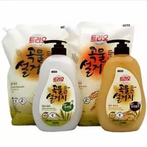 순한 곡물 주방 세제 우리밀 리필 주방 세제 설거지 야채