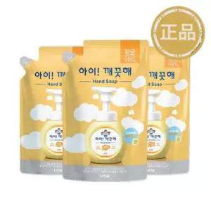 아이깨끗해 핸드워시 450ml 리필x3개