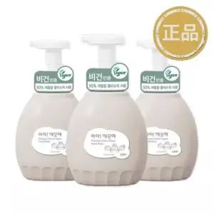 아이깨끗해 프리미엄 클린비건 450ml 용기x3개