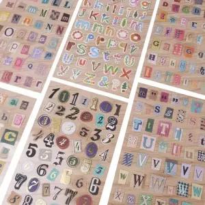 장식 사진 앨범 DIY 스크랩북 스티커 영어 알파벳 번호 수제