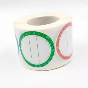 표시롤스티커 메모 포장 4가지컬러 기본적인 네임라벨링 5cm 500p WFJ6PUT