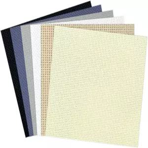 젠칭 4CT 2x2 인치 다 천 6팩 (6가지 색상) 초보자 및 가를 위한 코튼 크로스 원단 자수 바느질 DIY 공예를