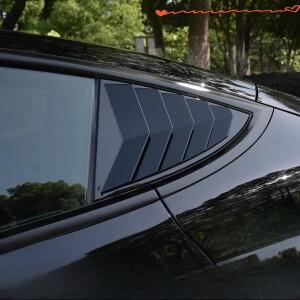 Tesla Model3/Y 하이랜드 탄소 섬유 셔터 장식 스티커 후면 삼각형 창 보호 수정 액세서리