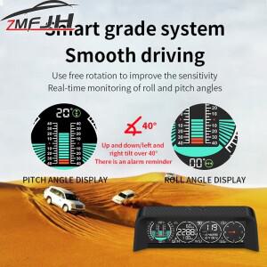 X92 OBD2  GPS 자동차 헤드 업 디스플레이 스마트 속도계 게이지 고도 나침반 피치 롤 각도 시계