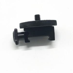 망원경 스코프 어댑터 CNC 금속 모노포드 마운트 베이스 LED 조명 카메라 액세서리 크래들 블랙 21-25mm 1/