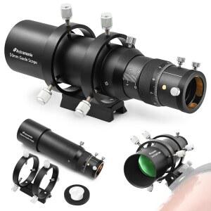 천체망원경 가이드 스코프 50mm FMC 컴팩트 키트, 파인더스코프 호환 사진용 천체 카메라와 망원경용 1.25인치 접안렌즈 및 오토가이드 가능