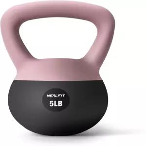 닐핏 소프트 케틀벨 5LB/10LB/15LB/20LB/25LB 세트 미끄럼 방지 그립 웨이트 홈 헬스장 근력 운동용