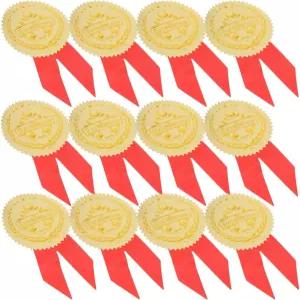 밀리스텐 서 스티커 36Pcs 골드 포일 어워드 씰 졸업 공로 인정 파티 상품 및 스포츠