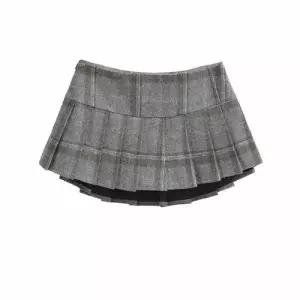마킷3 치마 봄 이성 쉬폰치마 이른 무늬 미디엄 플리츠 체크 JEN1