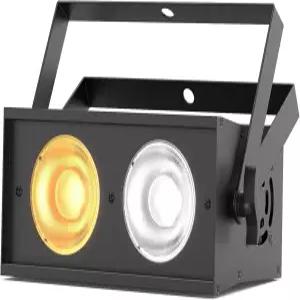 무대 조명 20W COB 스포트라이트 LED 파 캔 블렌더 2 in 쿨 화이트 웜 DMX52 사운드 활성화 관객 파티 웨딩