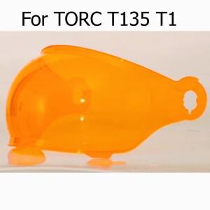 TORC T135 T1 탄소 섬유용 풀 헬멧 렌즈 바이저는 안개 방지 스티커 액세서리로 장착할 수 있습니다.