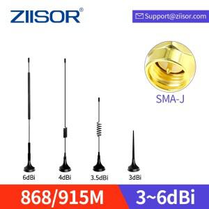 장거리 915 mhz 안테나 통신용 로라 안테나 자석 장착 868 M 915 M 와이파이 안테나 900M 공중 케이블 2m 8