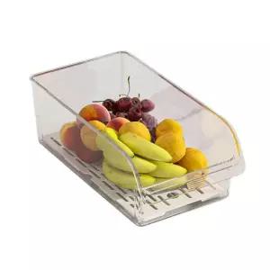 냉장고 정리함 계란 채소 간식 보관 투명 플라스틱 서랍형 용기 정리 수납함 주방 공간 1pcs Clear