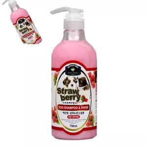 오 스트로베리 샴푸린스 퍼피용 750ml 강아지 겸용샴푸