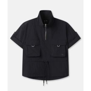 코오롱스포츠 KOLON SPORT 여성 아웃포켓 우븐 반팔 아노락 SET-UP TVTCM25522BLK 188087