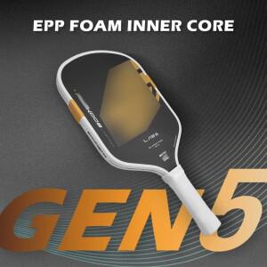 붐스틱 프로젝트 스틱 스타일 와이드바디 T700 카본 파이버 16mm 피클볼 패들 (Gen5 폼 코어 포함) 피클볼