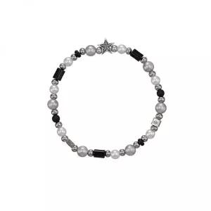 SCUDO Black Ash Pink Sea Star Beads Bracelet316240