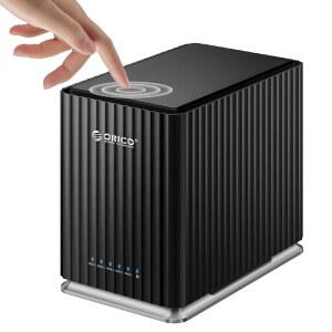 ORICO 5 Bay USB 3.1 하드 드라이브 인클로저 - 12V/10A 전원 어댑터가 있는 플러그 앤 플레이 DAS 인클로저, 가정용 데이터 관리를 위한 최대 5*22TB 스토리지 9758C3