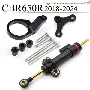 혼다 CBR650R 2019 오토바이 섬유 카본 스티어링 댐퍼 스태빌라이저 브래킷 장착 키트