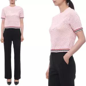 [AK원주점] [톰브라운] 26SS 여성 헥터 인타르시아 반팔니트 (FKA511A Y3062 642 26S)