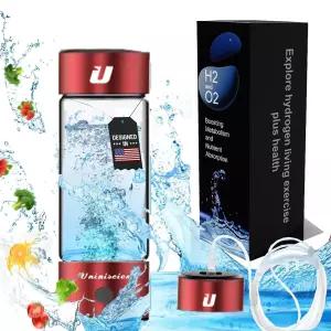 수소 물병 460ML SPE PEM 기술 물 이온이 된 발생기 디스펜서는 자가 청소 컬러풀 LED USBC