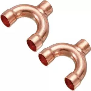 MECCANIXITY 티 Y자형 구리 피팅 용접 스플릿 유니온 커넥터 27mm 또는 /2인치 HVAC 에어컨 냉동 시스템