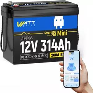 2V 34Ah LiFePO4 배터리 미니 블루투스 50 BMS 200A 40kWh 에너지 업그레이드된 알루미늄 냉각 핀 및 꼬인