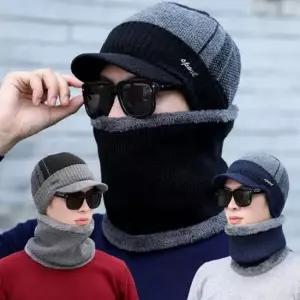 모자넥워머 모자 넥워머 세트 겨울 스포츠 야외활동 니트