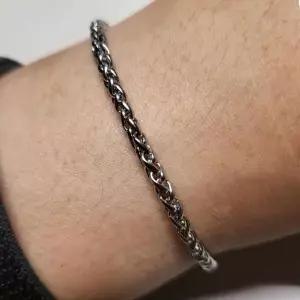 [하프클럽/]bns 변색없는 써지컬 스틸 팔찌 볼 팔찌 4mm 여름 체인 우정 커플