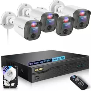 90일 스토리지 실외 유선 카메라 시스템 가정용 비디오 감시 CCTV DVR 키트