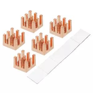IC 칩셋 쿨러 팩 5용 자체 가 포함된 6x6x5mm MECCANIXITY 구리 방열판