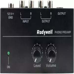 RCA 및 TRS 라인 출력이 있는 MM 무빙 마그넷 카트리지 턴테이블용 로디바일 포노 프리앰프