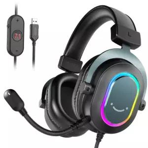 헤드셋스펀지 이어폼 FIFINE RGB 게임용 음악 EQ 게임 서라운드 PC 헤드셋 사운