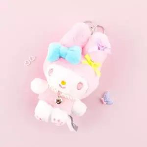[하프클럽/]WL 산리오 마이멜로디 하트 진주목걸이 가방고리 13cm