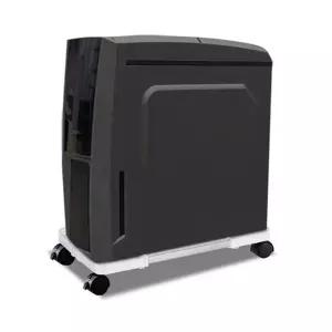 이동식 화이트 본체선반 받침대 거치대컴퓨터스탠드 홀더 PC 데스크탑 데스크 PC정리대