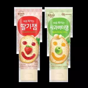 복음자리 바로 짜먹는 딸기잼 100g +사과버터잼 100g