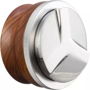 구루다르 51mm 커피 유통업체 에스프레소 도구 호두나무 손잡이가 있는 조절 가능한 깊이 탬퍼 레벨러